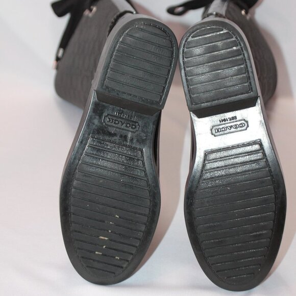 Coach Tristee Outline Signature Back Lace-up Boots - Picture 7 of 16